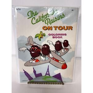 New-Vintage 1988 CALIFORNIA RAISINS On Tour coloring book